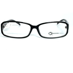Modern Optics Black‎ Metal Flex Hinge Eyeglasses Frames 52-16-135 H17421